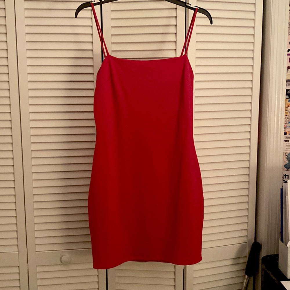 Magenta dress from Lulus size medium.